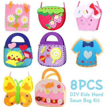 8Pcs Kids Sewing Kit DIY Preschool Educational Toys