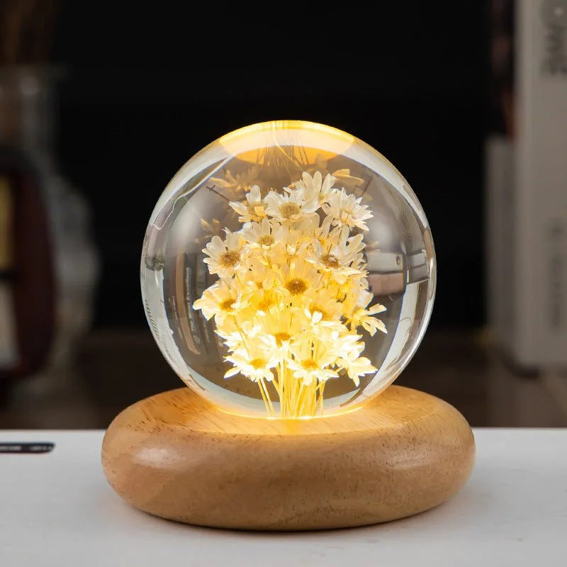 LED Night Crystal Ball Light